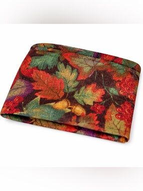 Longaberger Basket Liner Autumn Reflections Small Green Brown Fall